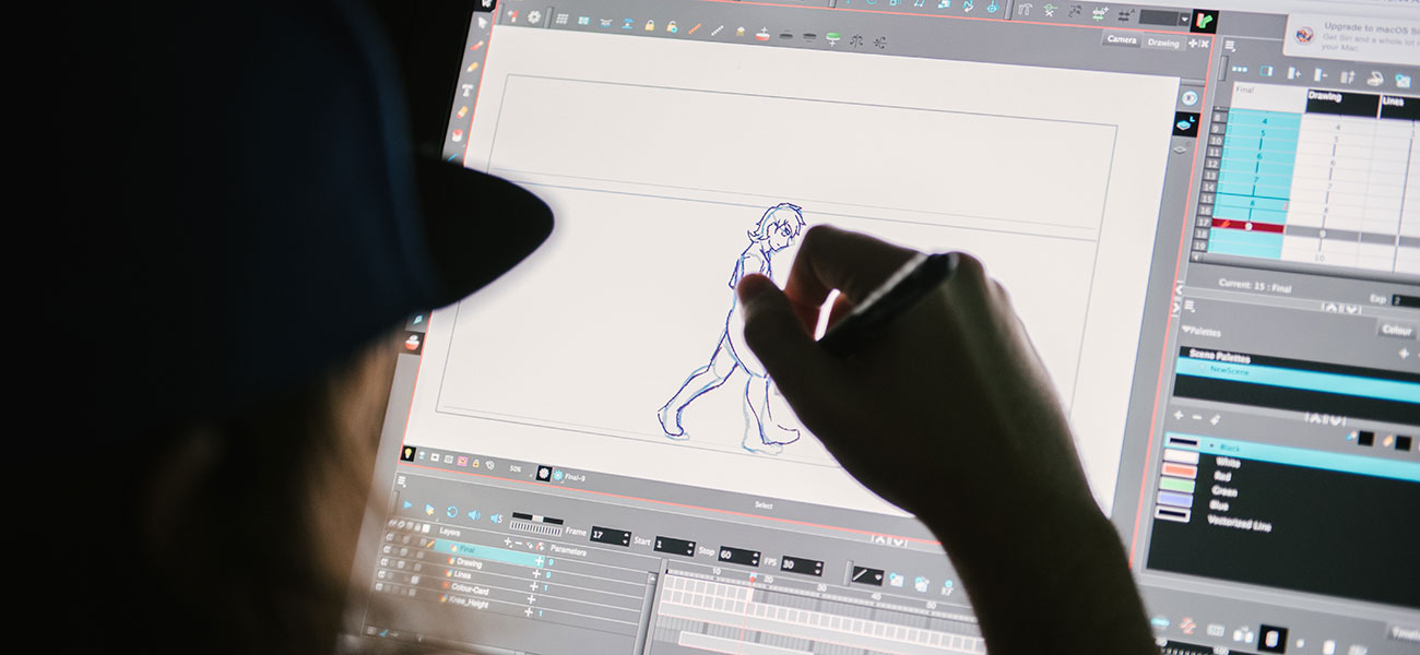 Can student with an art side make an animation multimedia?