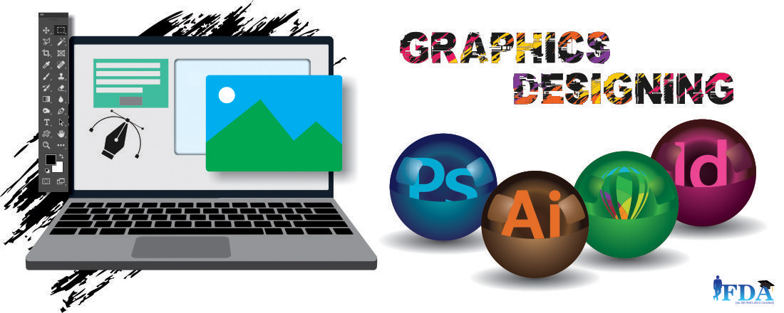 Graphic designing course includes the 4 soft wares.